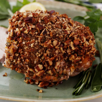 Rosemary, Sage and Pecan-Crusted Turkey Breast