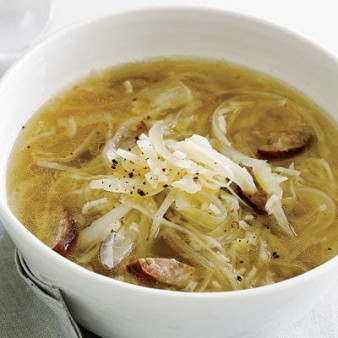Cabbage, Kielbasa, and Rice Soup
