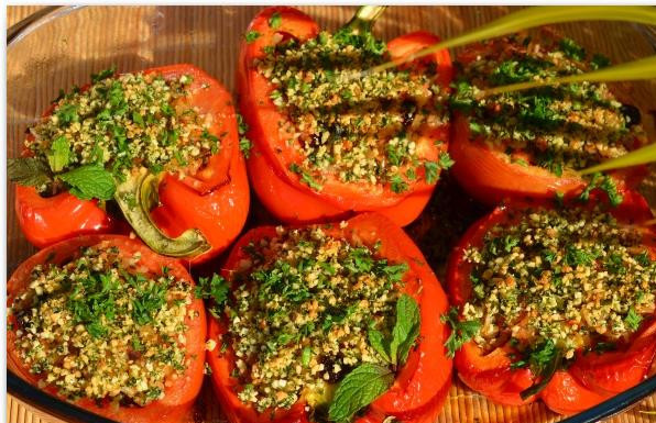 1. Этап. Фаршированные перцы и помидоры: Готово!