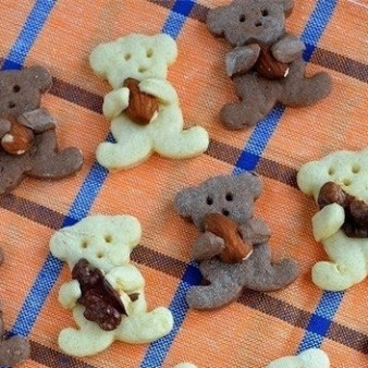 Печенье Мишки с миндалем