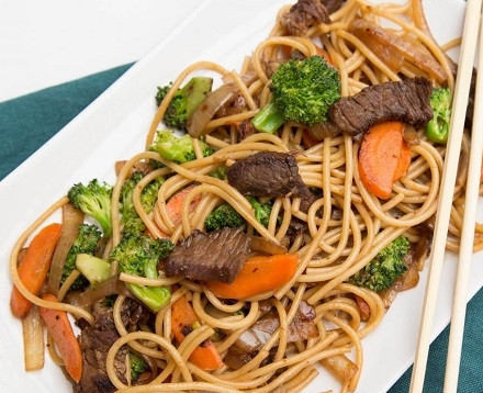 1. Этап. Макароны с мясом и овощами: И подаем к столу!