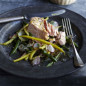 Poached Salmon with Green and Yellow Bean Salad
