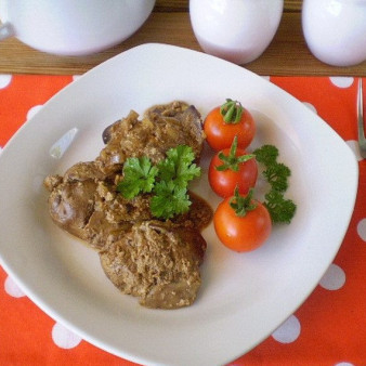 Куриная печень в сметане в мультиварке