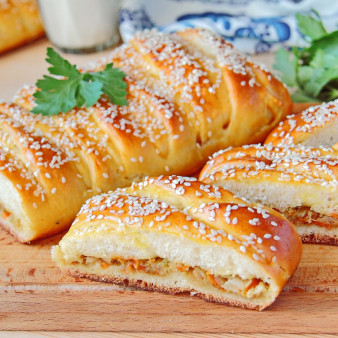 Кулебяка с капустой