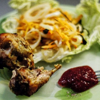 Кролик на гриле