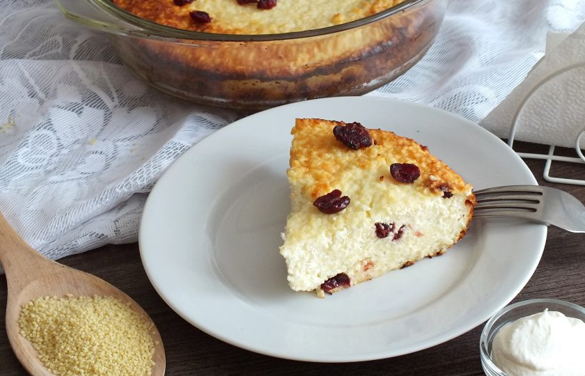 1. Этап. Творожная запеканка с кускусом: Приятного аппетита!