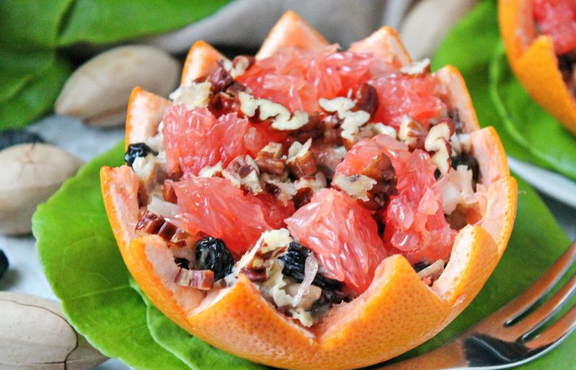 1. Этап. Салат с курицей в грейпфруте: Приятного аппетита!