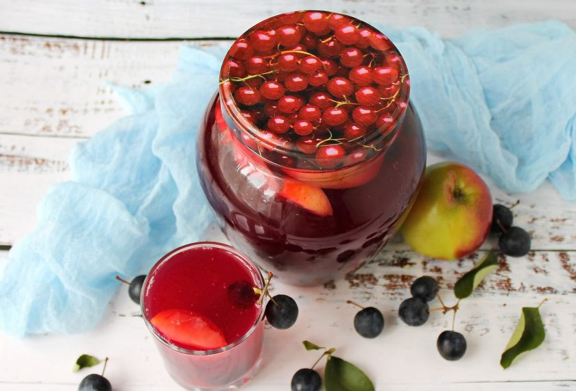 1. Этап. Компот из яблок и терна на зиму: Удачных заготовок!