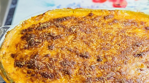 1. Этап. Кабачковая лазанья с фаршем и соусом бешамель: Из духовки